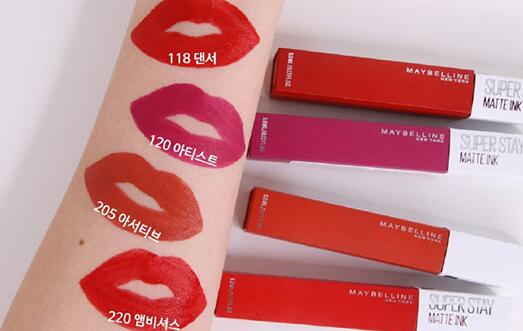 美宝莲哑光唇釉试色，这么美，难怪成为断货王