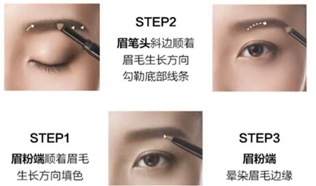 如何用眉笔画眉 画眉的步骤