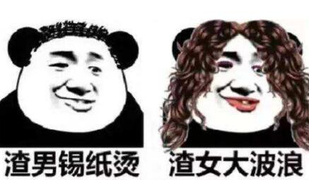 抖音渣男锡纸烫渣女大波浪绿茶公主切是什么梗