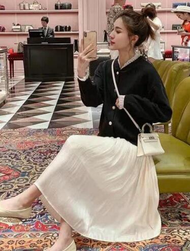 仙女裙+针织衫 这才是春天正确的打开方式！