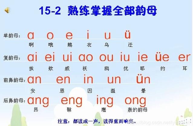 复韵母有哪些 复韵母是9个还是18个