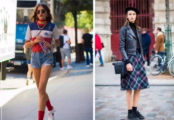 夏天都这样穿袜子 露出一截才是时尚