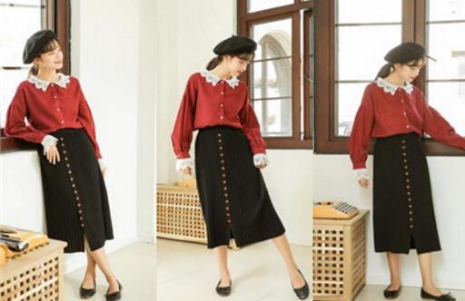 年度最火酒红衬衫 这样搭配最好看