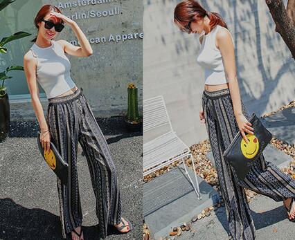 穿上阔腿裤轻轻松松拥有一米八大长腿