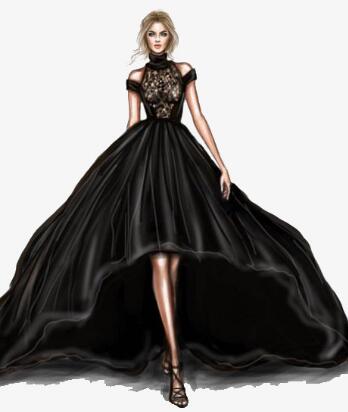 夏季黑色长裙怎么搭 达人教你搭出性感和气质