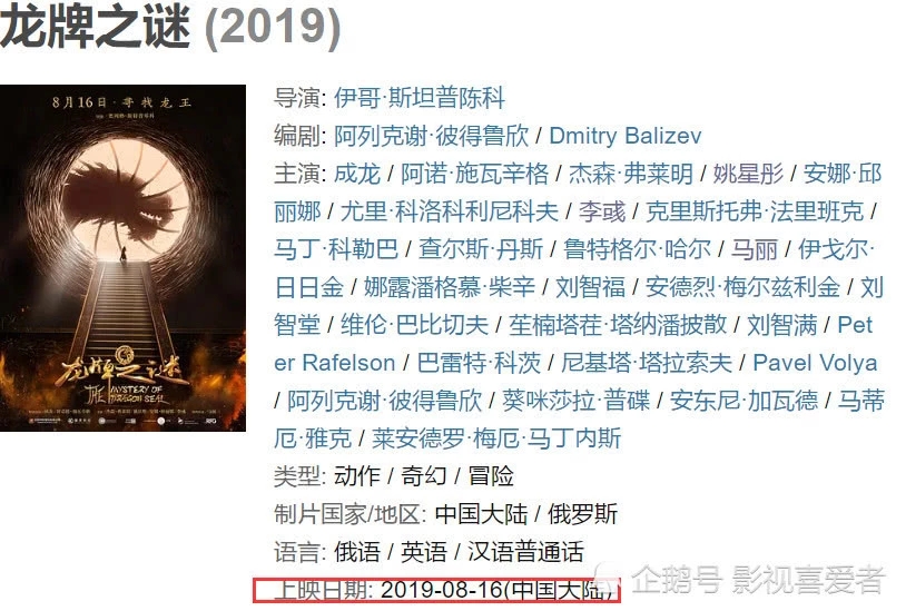 请来22位好莱坞明星 成龙新电影阵容强却未映已差评如潮