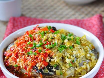 湖南特色快手菜双椒鱼头 抖音网红同款