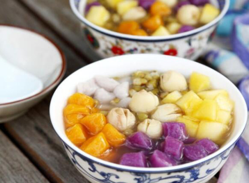 消暑又安神  甜品芋圆绿豆莲子羹
