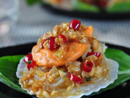 补充维生素E小菜蒜蓉粉丝蒸扇贝   抖音同款菜