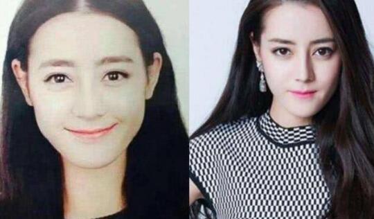 明星证件照VS精致照 以为章子怡素颜够美 看到迪丽热巴惊艳了