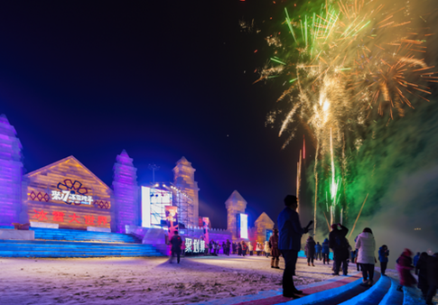 哈尔滨冰雪大世界是国内极寒情况下室外演出时间最长的一台晚会