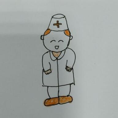 白衣天使简笔画 小朋友画白衣天使的简笔画怎么画