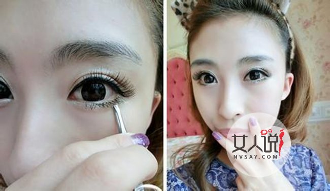 假睫毛怎么贴自然 8个步骤把假睫毛贴的天衣无缝