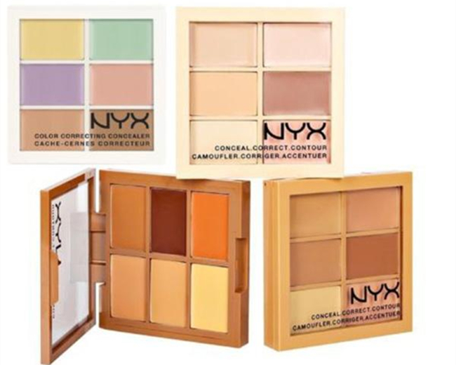 nyx遮瑕膏怎么用 六色遮瑕盘的用法和调色技巧