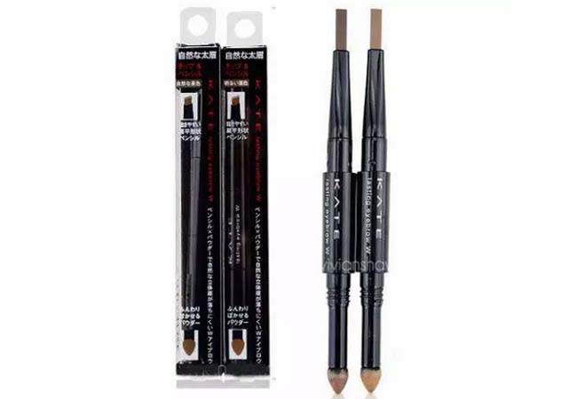 KATE双头眉笔怎么用 一支两种用法让你眉形自然柔和