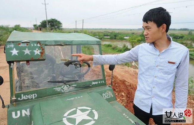 小伙自制吉普车 20天造出泡妞神器仅花费4000元