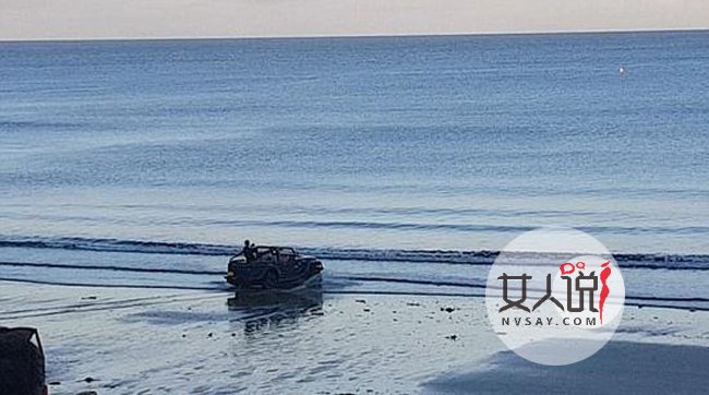 吉普车冲进大海 揭吉普车冲进大海驰骋全过程惊心动魄