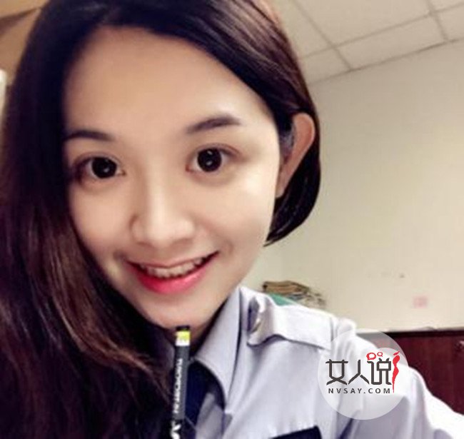 台湾美女警察走红 一双水汪汪大眼秒杀宅男圈粉无数