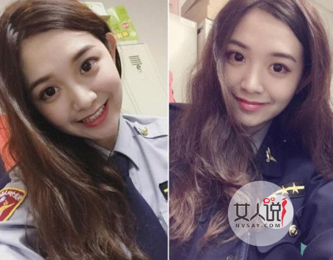 台湾美女警察走红 一双水汪汪大眼秒杀宅男圈粉无数