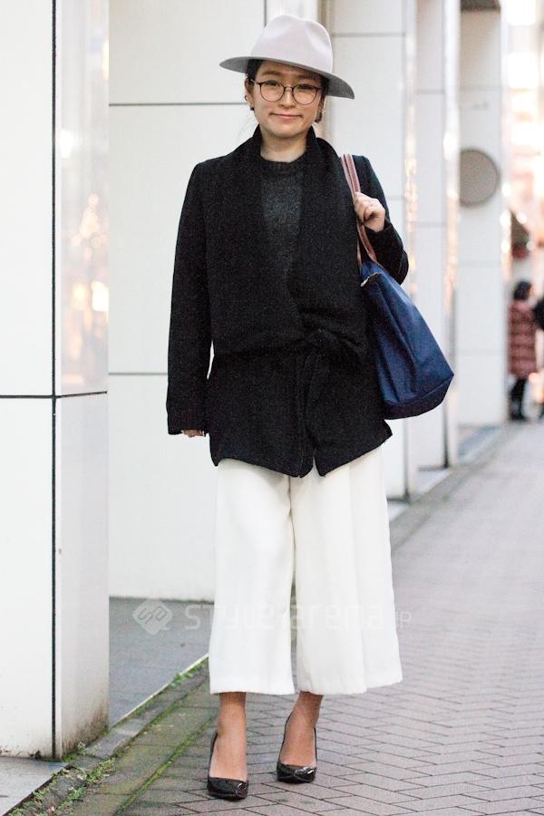东京街头阔腿裤的N种秋冬搭配法