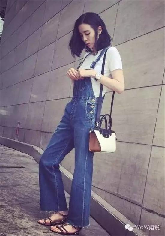 街拍女神宋佳 用短夹克和牛仔裤玩转私服