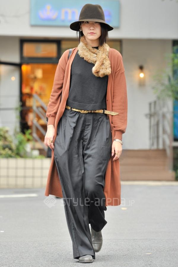 东京街头阔腿裤的N种秋冬搭配法