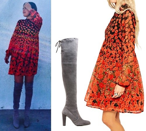 麂皮过膝靴 温柔地走进这个秋天