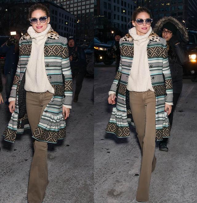 Olivia教你秋冬如何搭配喇叭裤