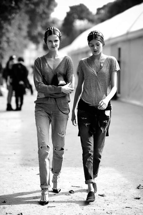 早秋破洞牛仔刚刚好