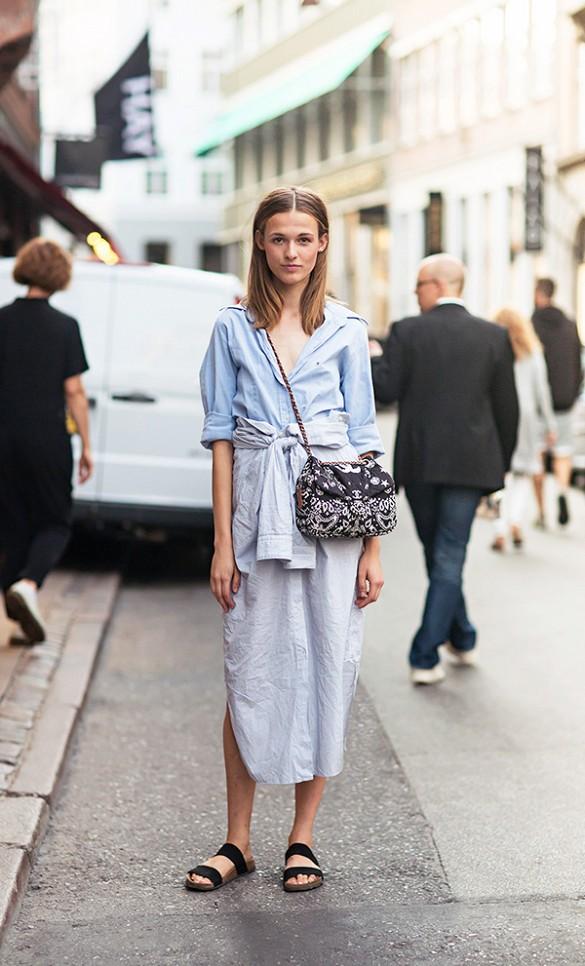 今天穿什么:早秋耍酷新技能 撸起袖子穿衬衫