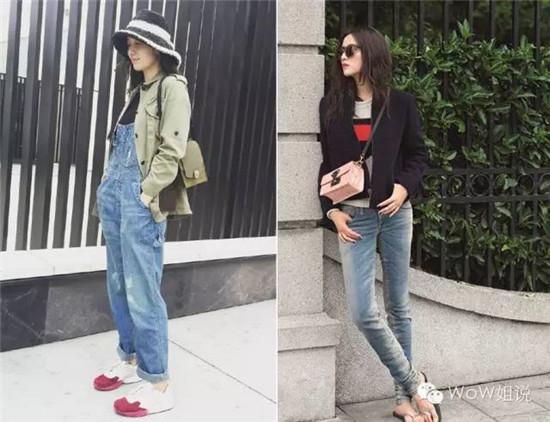 街拍女神宋佳 用短夹克和牛仔裤玩转私服