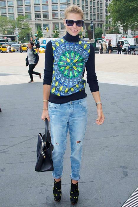 早秋破洞牛仔刚刚好