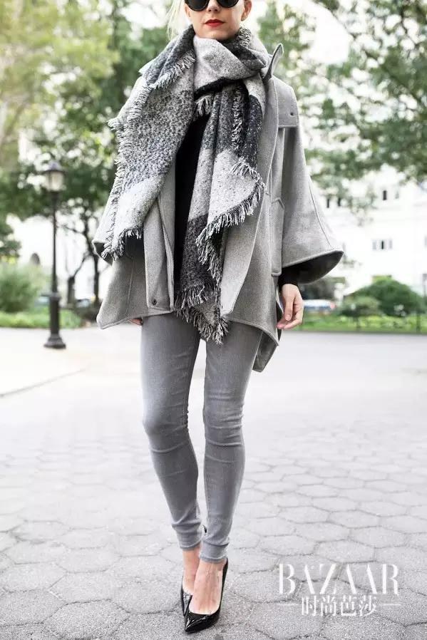 时髦保暖打造黄金比例，一条围巾满足你的N个愿望！