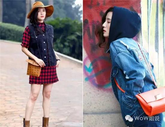 街拍女神宋佳 用短夹克和牛仔裤玩转私服