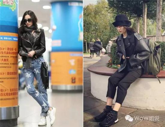 街拍女神宋佳 用短夹克和牛仔裤玩转私服