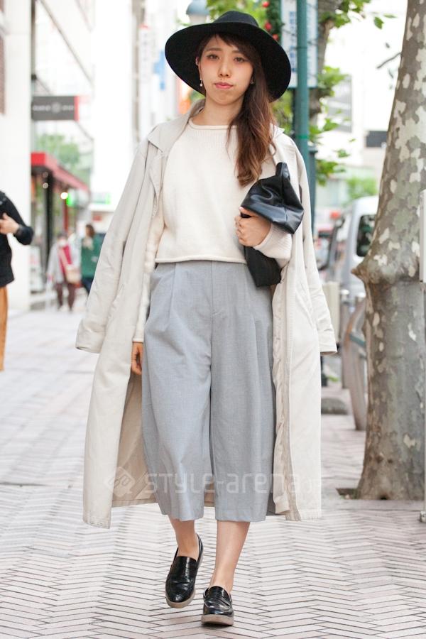 东京街头阔腿裤的N种秋冬搭配法