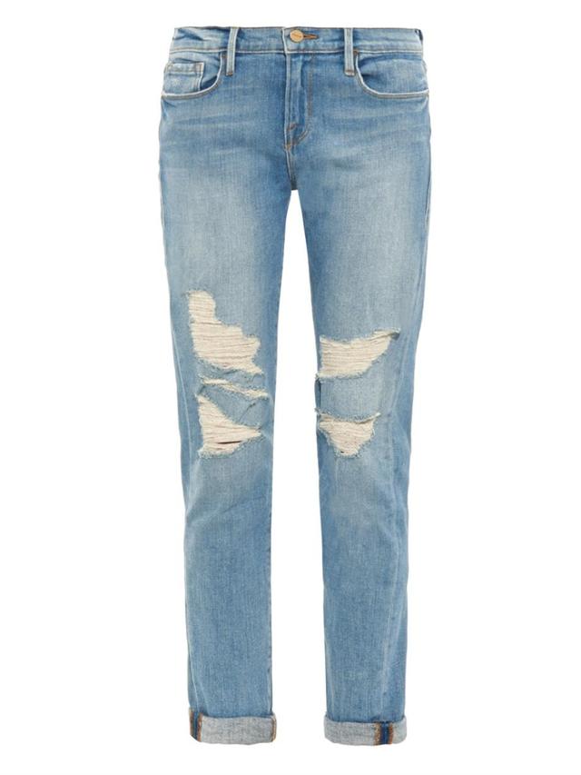 早秋破洞牛仔刚刚好