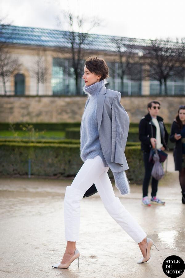 入冬穿搭高领毛衣