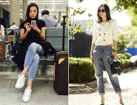 街拍女神宋佳 用短夹克和牛仔裤玩转私服