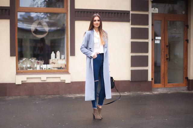 想要超强气场?长款大衣才是你的菜