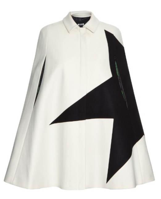 钟小姐换季穿黑白拼色哦！