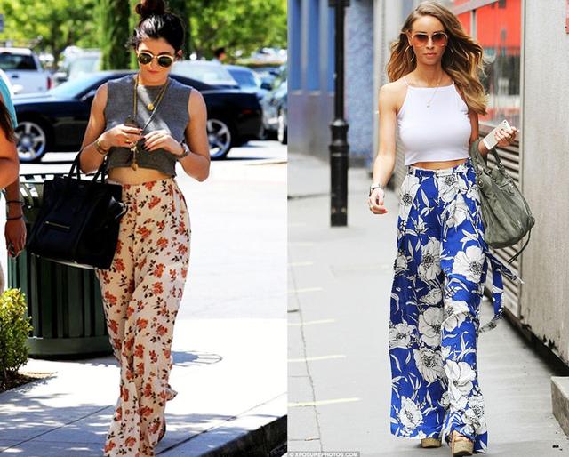 紧身上衣阔腿裤