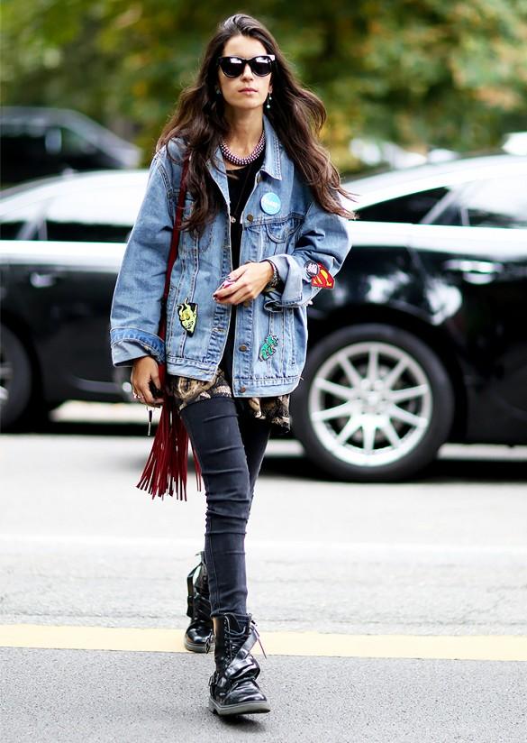 千张夹克搭配街拍照 总有几张让人惊喜