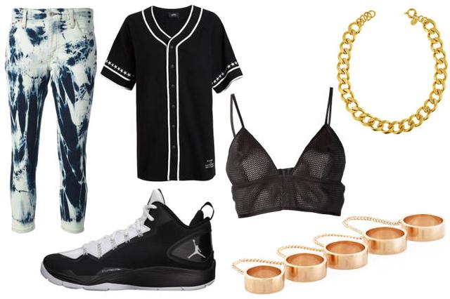 夹克配长裙 教你修炼摇滚范儿