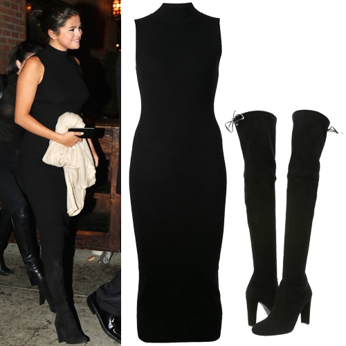 麂皮过膝靴 温柔地走进这个秋天