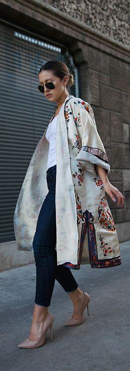 今天穿什么:防晒又时尚的和服式开衫你get了吗?