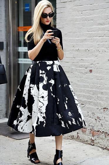 今天穿什么：文艺复兴艺术美不过油画印花裙