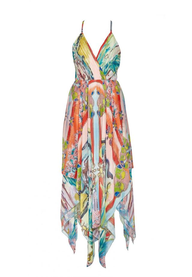 今天穿什么：文艺复兴艺术美不过油画印花裙