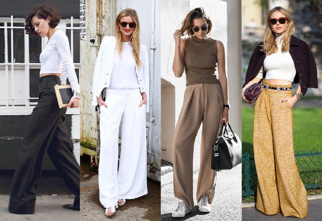 紧身上衣阔腿裤