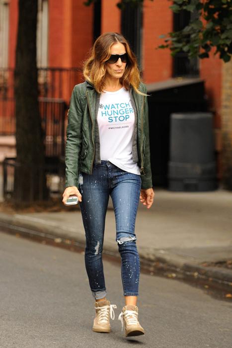 早秋破洞牛仔刚刚好